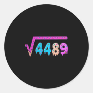 Adesivo 67 Sorvete Gotejamento Meme Raiz Quadrada 4489 Gír