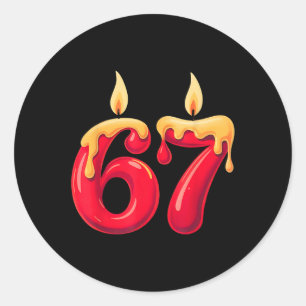 Adesivo 67 Velas de Natal 