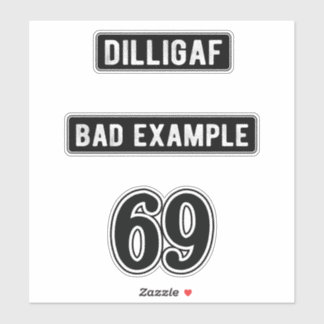 Adesivo 69 Embalagens do Helmet Sticker