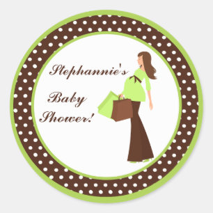 Adesivo 6 - 3" Favor Stickers Green Mod Bolinhas