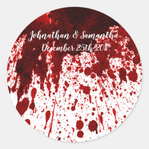 Adesivo 6 - 3" Favor Vampiro Splatter Gothi