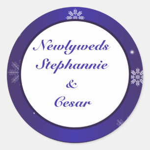 Adesivo 6 - 3" Favores Vinhetas Laminadas Brancas de Neve