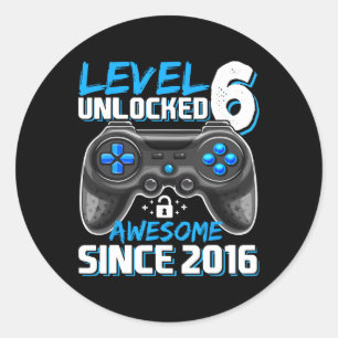 Adesivo 6 6 do Jogo de Vídeo 2016 Desbloqueado Aniversário