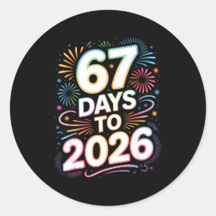 Adesivo 6 7 Meme Engraçado Ano Novo 67 Dias Até 2026 Seis 