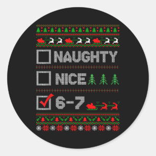 Adesivo 6-7 Meme Legal Sacana 67 Natal Rot Cerebral Engraç