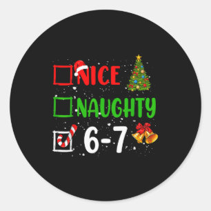 Adesivo 6-7 Meme Legal Travesso 67 Natal Divertido Natal C