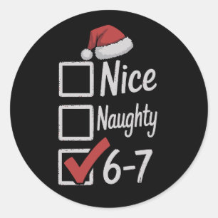 Adesivo 6-7 Meme Legal Travesso 67 Natal Rot Cerebral Engr