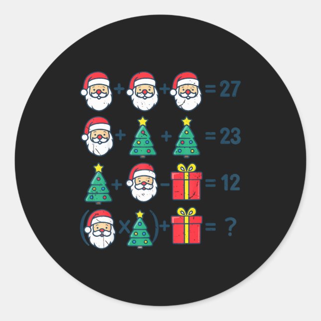 Adesivo 6 7 Order Operation Christmas Math Professor Costu (Frente)