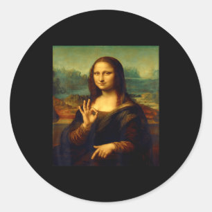 Adesivo 6 7 Seis Sete Meme 67 Engraçado Mona Lisa Engraçad