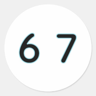 Adesivo 6 7 Six Seven Epic Lit