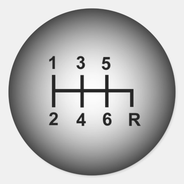 Adesivo 6 Velocidade Coletor manual do botão de desvio (Frente)