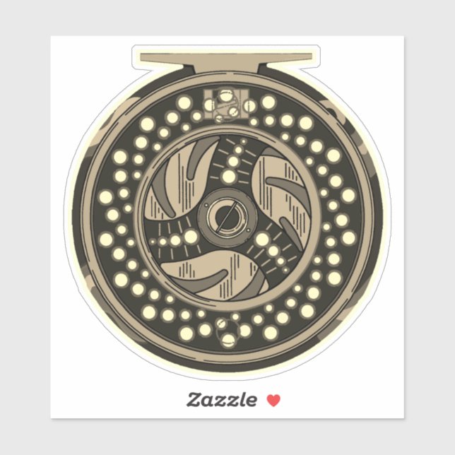 Adesivo 6" Voo Arenque Arenque Pescador (Folha)