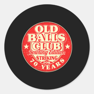 Adesivo 70 Birthday Boliche Old Bylls Club 70 Anos Stri