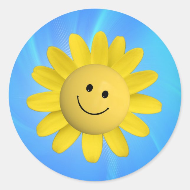 ADESIVO 720227 FLOWER SUN FLOWER SMILIE FACE CARTOON GRAPH (Frente)