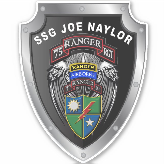 Adesivo 75º Regimento Ranger 3º Bat "Rangers Lideram o Cam (Frente)