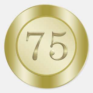 Adesivo 75.º Aniversário