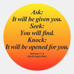 Adesivo 7:7 de Matthew da realização - 8 Abbrev