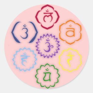 Adesivo 7 Chakras em um círculo