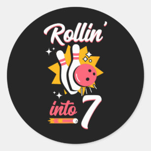 Adesivo 7 Engraçada, Aniversário, Rollin, 7