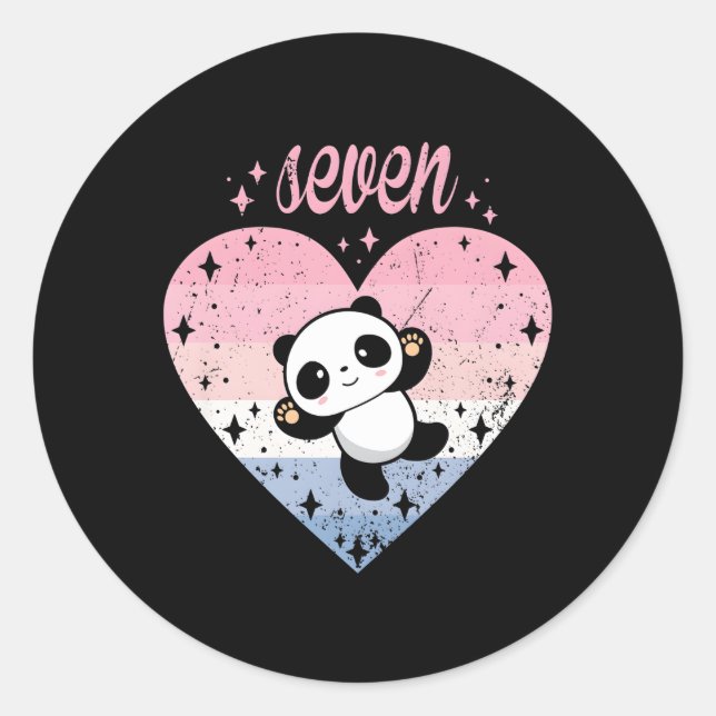 Adesivo 7 Panda 7 B-Day (Frente)