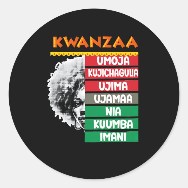 Adesivo 7 Princípios Do Kwanzaa4 (Frente)