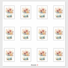 Adesivo 7 Xícara de Flores
