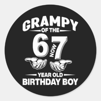 Adesivo 7 Year Old Birthday I Was 6 Im 7 67 Meme Grampy