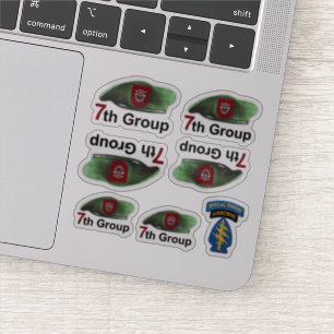 Adesivo 7o Contorno das boinas verdes de forças especiais