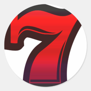 Adesivo 7s afortunado