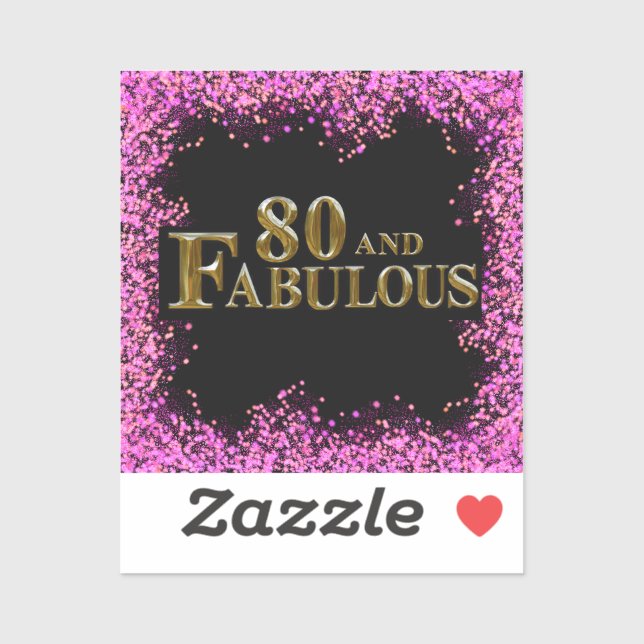 Adesivo 80º Aniversário  (Folha)