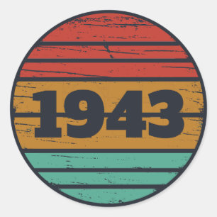 Adesivo 80 de aniversário personalizado de oitocentos dias