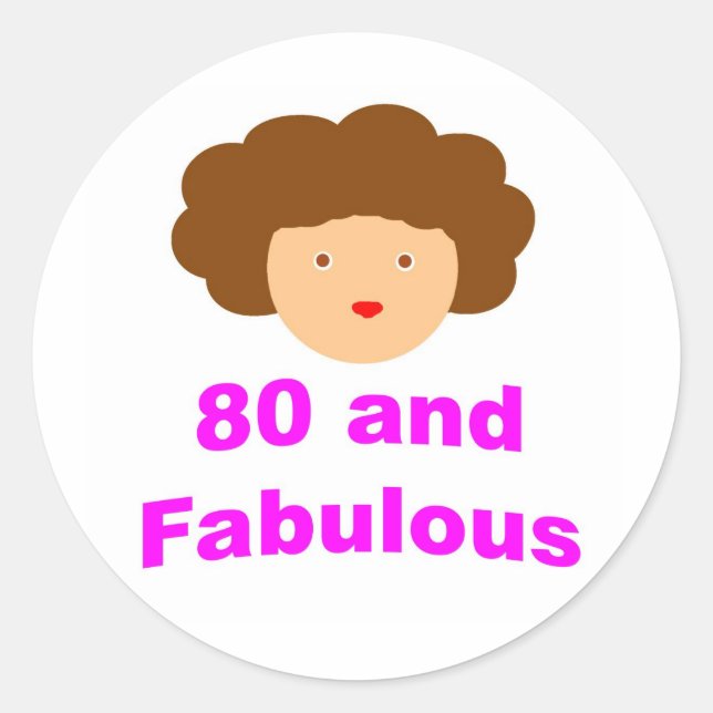 Adesivo 80 e fabuloso (Frente)