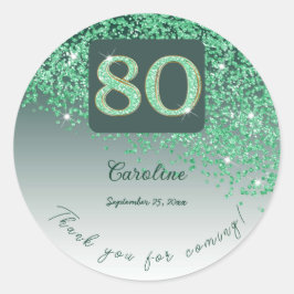 Adesivo 80, Obrigados de aniversário