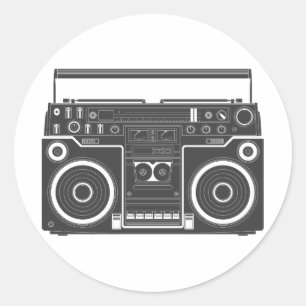 Adesivo 80s Boombox