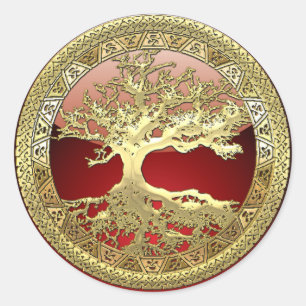 Adesivo [81] Ouro Celta da Vida [3D]