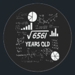 Adesivo 81 Years Old Bday Math Teacher 81st Birthday Gift<br><div class="desc">Birthday Design For anyone who's horoscope say difficult & Stubborn But totally worth.Wear it with pride at work,  school gym perfect to pair with shorts,  leggings or jeans for a casual yet trendy Look</div>