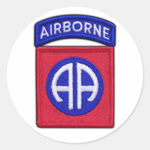 Adesivo 82nd ABN Div transportado por via aérea controla