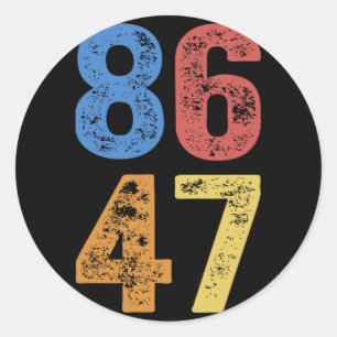 Adesivo 8647 Anti-Trump Sutil Resist Protest