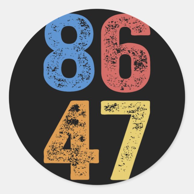 Adesivo 8647 Anti-Trump Sutil Resist Protest (Frente)