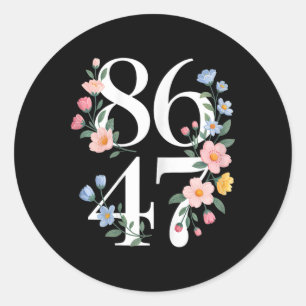 Adesivo 8647 Flor Anti-Trump Floral Boho Vintage
