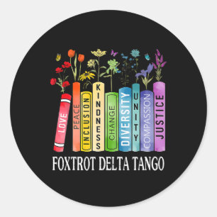 Adesivo 8647 Foxtrots Tangos Deltas Flor Resistente Boo