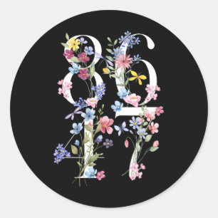 Adesivo 8647 Sutil Anti Trump 86 47 Estilo Floral Boho