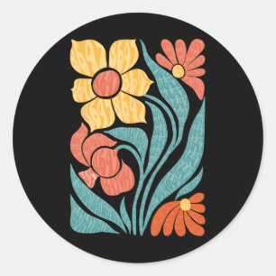 Adesivo 8647 Sutil Anti Trump Floral Boho