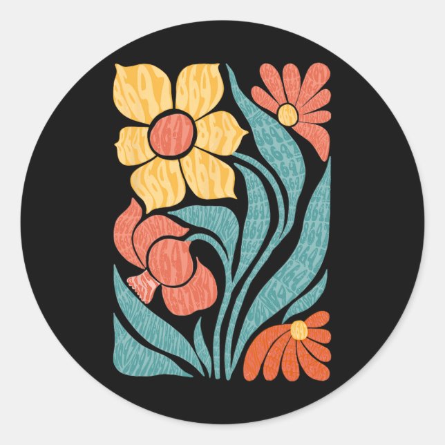 Adesivo 8647 Sutil Anti Trump Floral Boho 1 (Frente)