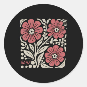 Adesivo 8647 Sutil Trump 86 47 Estilo Floral Boho