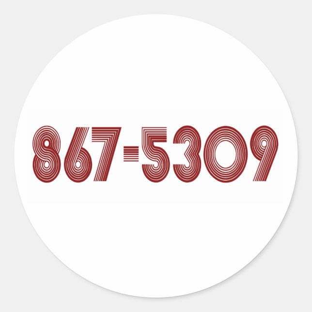 ADESIVO 867-5309 (Frente)