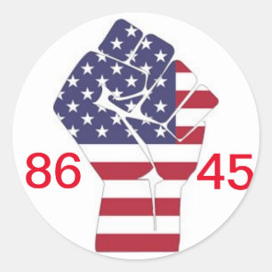 Adesivo 86 45 e #resist