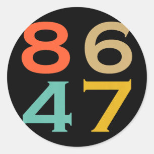 Adesivo 86 47 Anti-Trump Impeach Trump 2024 Trump Impeachm