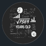 Adesivo 87 Years Old Bday Math Teacher 87th Birthday Gift<br><div class="desc">Birthday Design For anyone who's horoscope say difficult & Stubborn But totally worth.Wear it with pride at work,  school gym perfect to pair with shorts,  leggings or jeans for a casual yet trendy Look</div>