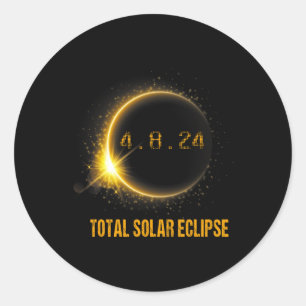 Adesivo 8 24 Eclipse Solar Total 2024 abril 04.08.24